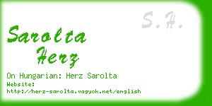 sarolta herz business card